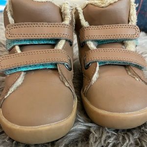 Ten Little Furry High Tops (Brown)